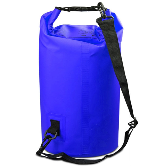 กระเป๋าสะพายไหล่เดี่ยวกันน้ำกลางแจ้งกระสอบ PVC Barrel Bag ความจุ: 10L, Capacity: 10L (Pink), Capacity: 10L (Black), Capacity: 10L (Dark Blue), Capacity: 10L (Orange), Capacity: 10L (Green), Capacity: 10L (Sky Blue), Capacity: 10L (Yellow)