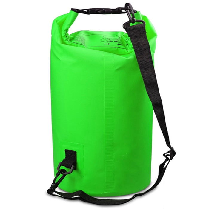 กระเป๋าสะพายไหล่เดี่ยวกันน้ำกลางแจ้งกระสอบ PVC Barrel Bag ความจุ: 10L, Capacity: 10L (Pink), Capacity: 10L (Black), Capacity: 10L (Dark Blue), Capacity: 10L (Orange), Capacity: 10L (Green), Capacity: 10L (Sky Blue), Capacity: 10L (Yellow)
