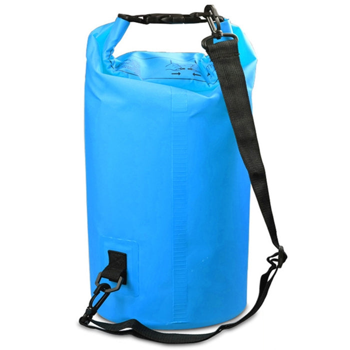 กระเป๋าสะพายไหล่เดี่ยวกันน้ำกลางแจ้งกระสอบ PVC Barrel Bag ความจุ: 10L, Capacity: 10L (Pink), Capacity: 10L (Black), Capacity: 10L (Dark Blue), Capacity: 10L (Orange), Capacity: 10L (Green), Capacity: 10L (Sky Blue), Capacity: 10L (Yellow)