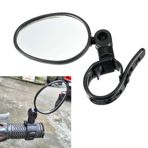 จักรยานเสือภูเขาหมุนได้ 360 องศาจักรยาน Quick Release ซิลิโคนกระจกมองหลัง, Rearview Reflector Mirror