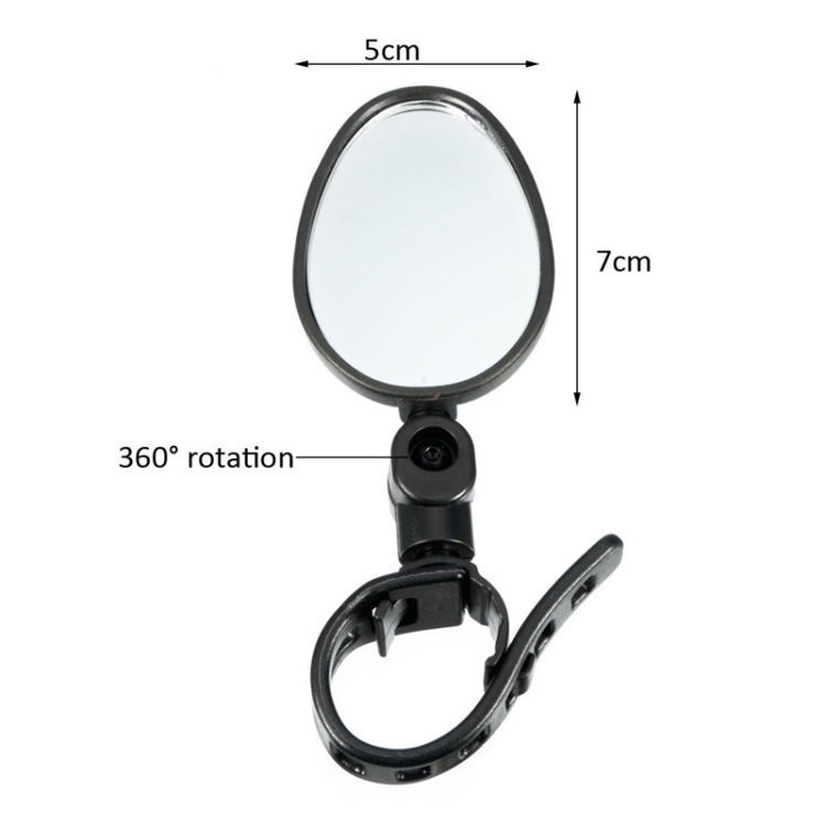 จักรยานเสือภูเขาหมุนได้ 360 องศาจักรยาน Quick Release ซิลิโคนกระจกมองหลัง, Rearview Reflector Mirror