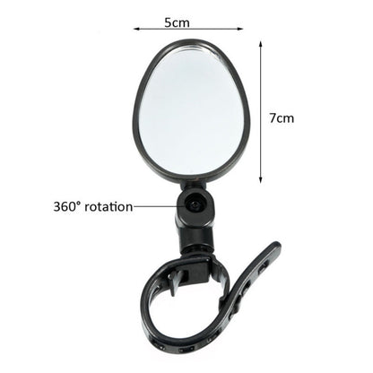 จักรยานเสือภูเขาหมุนได้ 360 องศาจักรยาน Quick Release ซิลิโคนกระจกมองหลัง, Rearview Reflector Mirror