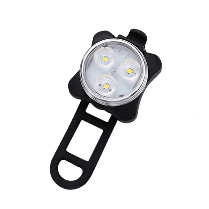 COB โคมไฟลูกปัด 160LM แสงสีขาว USB ชาร์จสี่ความเร็วกันน้ำจักรยานชุดไฟหน้า/ไฟท้าย, White Light