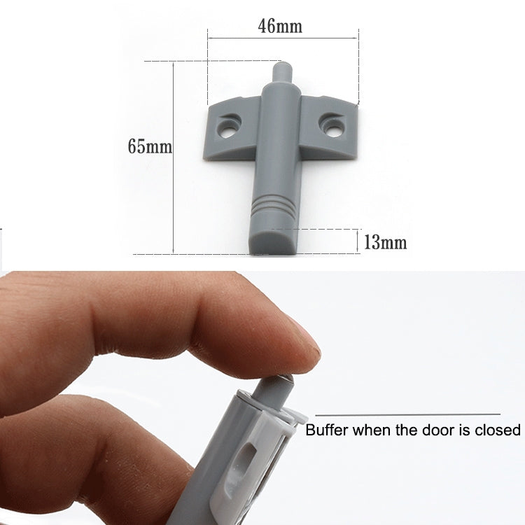 20 PCS เครื่องบินรูปร่างบัฟเฟอร์ด้านหลังตู้ประตู Anticollision Damper โช้คอัพ, Back Buffer (Grey), Back Buffer (White)