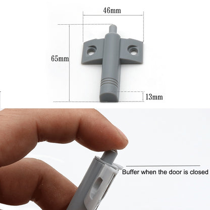20 PCS เครื่องบินรูปร่างบัฟเฟอร์ด้านหลังตู้ประตู Anticollision Damper โช้คอัพ, Back Buffer (Grey), Back Buffer (White)