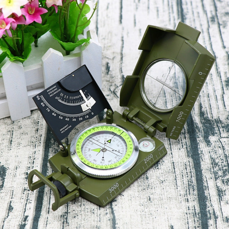 GoldGood K4074 Outdoor Multi-function Military Travel Geology Pocket เข็มทิศอเมริกันแบบแท่งปริซึมพร้อมจอแสดงผลส่องสว่าง, K4074