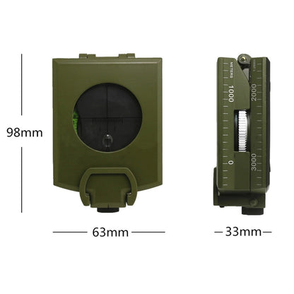 GoldGood K4074 Outdoor Multi-function Military Travel Geology Pocket เข็มทิศอเมริกันแบบแท่งปริซึมพร้อมจอแสดงผลส่องสว่าง, K4074