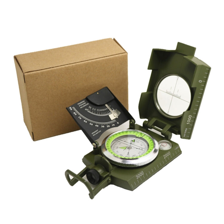 GoldGood K4074 Outdoor Multi-function Military Travel Geology Pocket เข็มทิศอเมริกันแบบแท่งปริซึมพร้อมจอแสดงผลส่องสว่าง, K4074