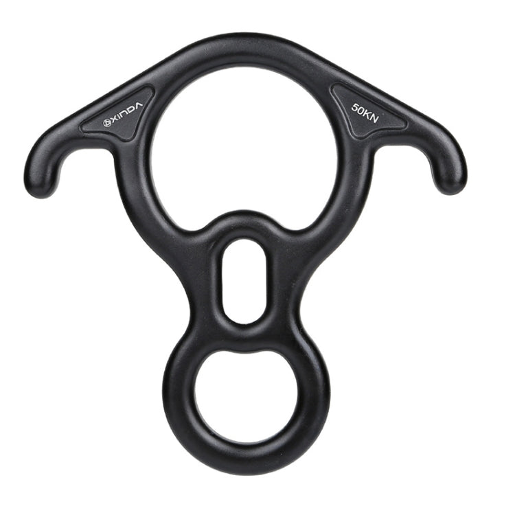 XINDA XD8602 ปีนเขากู้ภัยรูปที่ 8 Descender พร้อมอุปกรณ์ Belay เกียร์ก้มหู