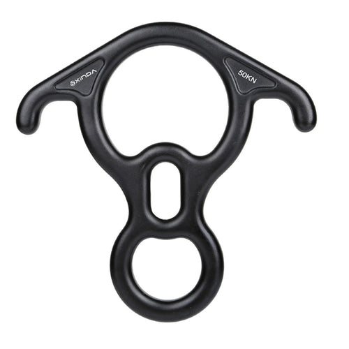 XINDA XD8602 ปีนเขากู้ภัยรูปที่ 8 Descender พร้อมอุปกรณ์ Belay เกียร์ก้มหู