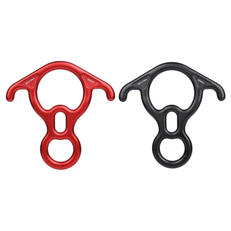 XINDA XD8602 ปีนเขากู้ภัยรูปที่ 8 Descender พร้อมอุปกรณ์ Belay เกียร์ก้มหู