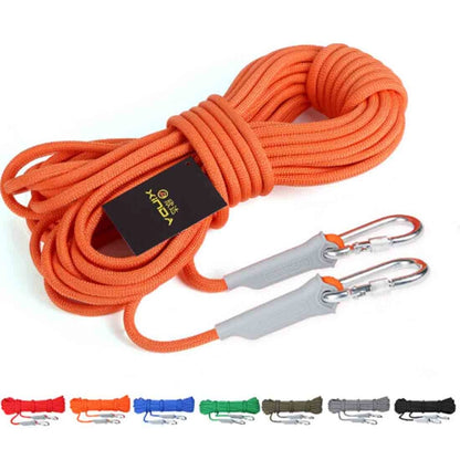 อุปกรณ์เดินป่าปีนหน้าผากลางแจ้งอุปกรณ์เสริมเชือกนิรภัยสายเสริมแรงสูงเส้นผ่านศูนย์กลาง: 6 มม. ความยาว: 10 ม. สีสุ่ม, Diameter: 6mm, Length: 10m