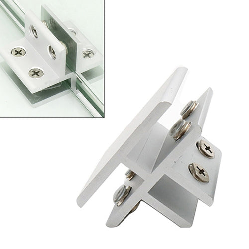 3 ชิ้นอลูมิเนียมอัลลอยด์แก้วรวมกันหนีบคณะรัฐมนตรีพาร์ทิชันแก้ไขคลิป, T-type Cliped 8-10 มิลลิเมตร, T-type Cliped 8-10mm