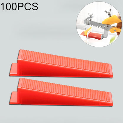 100 ชิ้นกระเบื้องชั้น Locator ใส่กระเบื้อง Leveler Wedge Leveling Machine สำหรับแผ่นแบนระบบ Aid เครื่องมือ OG6480, Tile Floor Locator