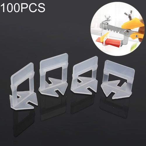 100 ชิ้น 2.5 มิลลิเมตรระบบปรับระดับกระเบื้องคลิปชุดผนังกระเบื้อง Spacer เครื่องมือปูกระเบื้องสำหรับปู Locator เครื่องมือ OG6480, 2.5mm