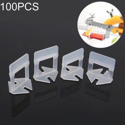 100 ชิ้น 1.0 มิลลิเมตรยาวกระเบื้องปรับระดับระบบคลิปชุดผนังกระเบื้องปูพื้น Spacer เครื่องมือปูกระเบื้อง, 1.0mm Lengthen