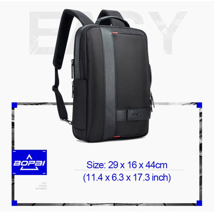 Bopai 751-006561 กระเป๋าเป้สะพายหลังแล็ปท็อประบายอากาศสำหรับธุรกิจความจุขนาดใหญ่พร้อมอินเทอร์เฟซ USB ภายนอกขนาด: 29 x 16 x 44 ซม., 751-006561