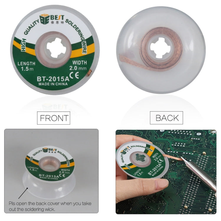 BST-2015A ลวดบัดกรีถักเปีย Desoldering, BST-2015A
