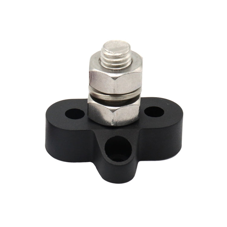 Single Heavy-Duty Terminal Studs สีดำ M10 Bus Bar สำหรับรถยนต์/RV/เรือ, M10 Black