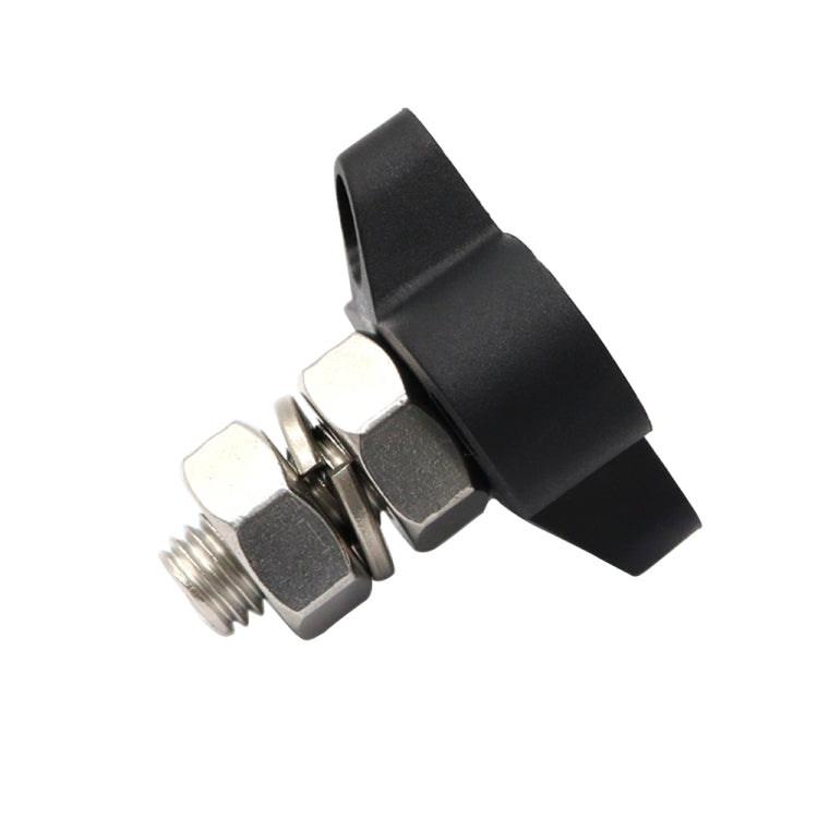 Single Heavy-Duty Terminal Studs สีดำ M10 Bus Bar สำหรับรถยนต์/RV/เรือ, M10 Black