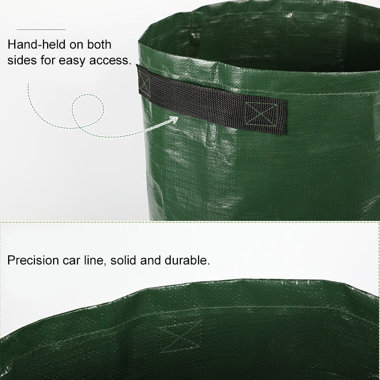 2 ชิ้น 10 แกลลอนมันฝรั่งปลูกถุง PE การปลูกผักเติบโตถุงอุปกรณ์สวนฟาร์มขนาด: 35 ซม. x 45 ซม., 35cm x 45cm