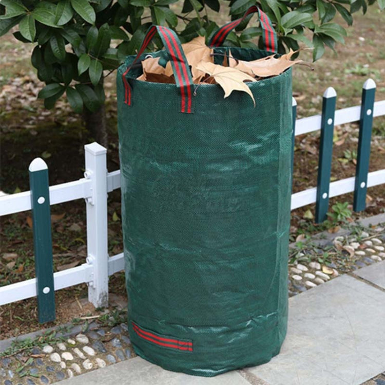 32 แกลลอน 120 ลิตร PP Garden Fallen Leaves ถุงถุงขยะสีเขียวขนาด: 45 ซม. x 76 ซม., 120L