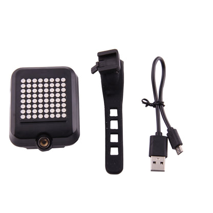 จักรยานอัจฉริยะไร้สายควบคุม USB ชาร์จไฟเลี้ยวไฟจักรยาน Rear160; ไฟเบรกพร้อมเลเซอร์และสายรัดยึด, AQY-0100