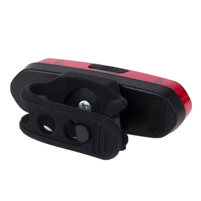 AQY-096 IPX4 ไฟท้ายจักรยาน LED แบบชาร์จไฟได้แบบ USB แบบถอดได้, White & Red, Blue & Red