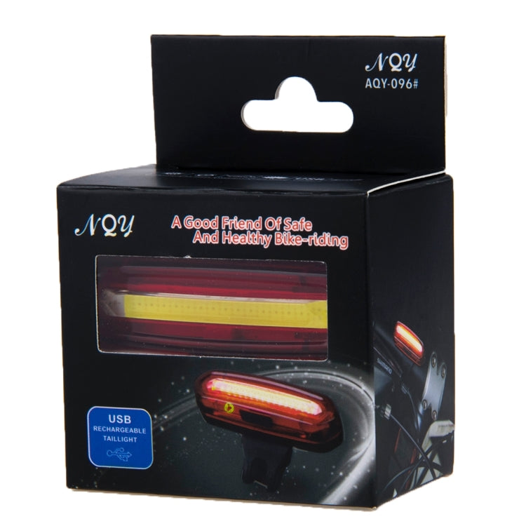 AQY-096 IPX4 ไฟท้ายจักรยาน LED แบบชาร์จไฟได้แบบ USB แบบถอดได้, White & Red, Blue & Red