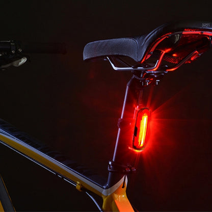 AQY-096 IPX4 ไฟท้ายจักรยาน LED แบบชาร์จไฟได้แบบ USB แบบถอดได้, White & Red, Blue & Red