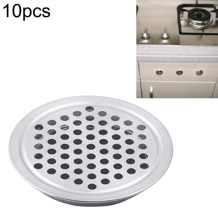 100 ชิ้น 25 มิลลิเมตรแบนพื้นผิวตู้รอบ Air Vent สแตนเลส Louvered Grille ฝาครอบช่องระบายอากาศเล็กๆหลุม, 25mm Flat