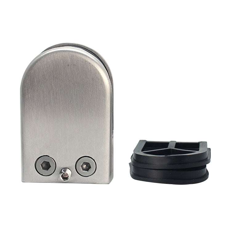 2 PCS 15-20 มม.ด้านล่างขัดเงา 304 สแตนเลสสตีลคลิปราวแก้วไม้ชั้น BOARD CLAMP Bracket, 15-20mm, Flat, 304 Stainless Steel