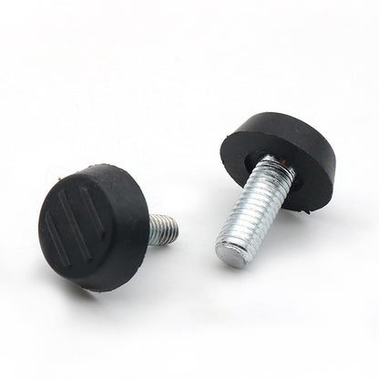 100 ชิ้นปรับเท้า Pad เฟอร์นิเจอร์สกรูสนับสนุน Stub, M6x18 (สีดำ), M6x18 (Black)