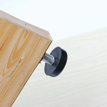 100 ชิ้นปรับเท้า Pad เฟอร์นิเจอร์สกรูสนับสนุน Stub, M6x18 (สีดำ), M6x18 (Black)