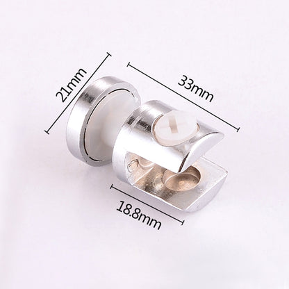 10 PCS โลหะผสมสังกะสี Bright การเชื่อมต่อวงเล็บคงที่ 8 มม.แก้วทรงกระบอก Fixing CLAMP พร้อมฐาน, 8mm Cylindrical, with Base