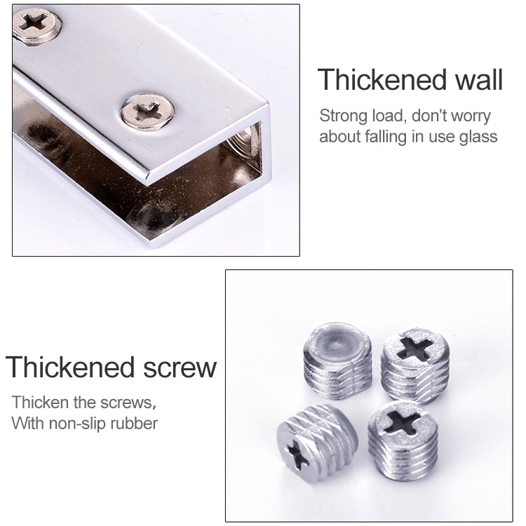 10 PCS โลหะผสมสังกะสี Bright การเชื่อมต่อวงเล็บคงที่ 8 มม.แก้วทรงกระบอก Fixing CLAMP พร้อมฐาน, 8mm Cylindrical, with Base