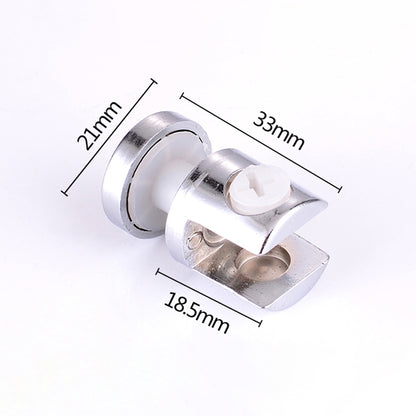 10 PCS โลหะผสมสังกะสี Bright การเชื่อมต่อวงเล็บคงที่ 12 มม.แก้วทรงกระบอก Fixing CLAMP พร้อมฐาน, 12mm Cylindrical, with Base