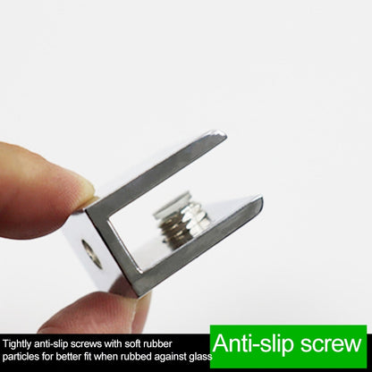 10 PCS โลหะผสมสังกะสี Bright การเชื่อมต่อวงเล็บคงที่ 12 มม.แก้วทรงกระบอก Fixing CLAMP พร้อมฐาน, 12mm Cylindrical, with Base