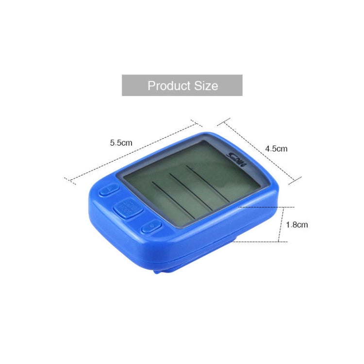 SUNDING 563C จักรยานจักรยานกันน้ำไร้สายหน้าจอ LCD Luminous Mileage Speedometer เครื่องวัดระยะทาง, เวอร์ชันภาษาอังกฤษ, 563C(Black), 563C(Blue), 563C (Yellow)