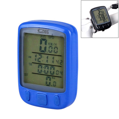 SUNDING 563C จักรยานจักรยานกันน้ำไร้สายหน้าจอ LCD Luminous Mileage Speedometer เครื่องวัดระยะทาง, เวอร์ชันภาษาอังกฤษ, 563C(Black), 563C(Blue), 563C (Yellow)