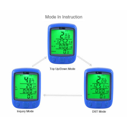 SUNDING 563A จักรยานจักรยานกันน้ำแบบมีสายหน้าจอ LCD Luminous Mileage Speedometer เครื่องวัดระยะทาง, เวอร์ชั่นภาษาจีน, 563A, Chinese Version