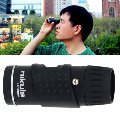 Nikula 7*18 แบบพกพา Professional High Times High Definition Dual Focus Zoom กล้องโทรทรรศน์พ็อกเก็ตตาข้างเดียว, 7x18