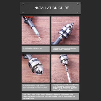 คู่มือที่มีประสิทธิภาพเจาะเหล็กหล่อความแม่นยำ DIY งานไม้เจาะ Universal เจาะมืออุปกรณ์การสอนเครื่องมือ, Woodworking Drill