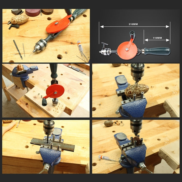 คู่มือที่มีประสิทธิภาพเจาะเหล็กหล่อความแม่นยำ DIY งานไม้เจาะ Universal เจาะมืออุปกรณ์การสอนเครื่องมือ, Woodworking Drill