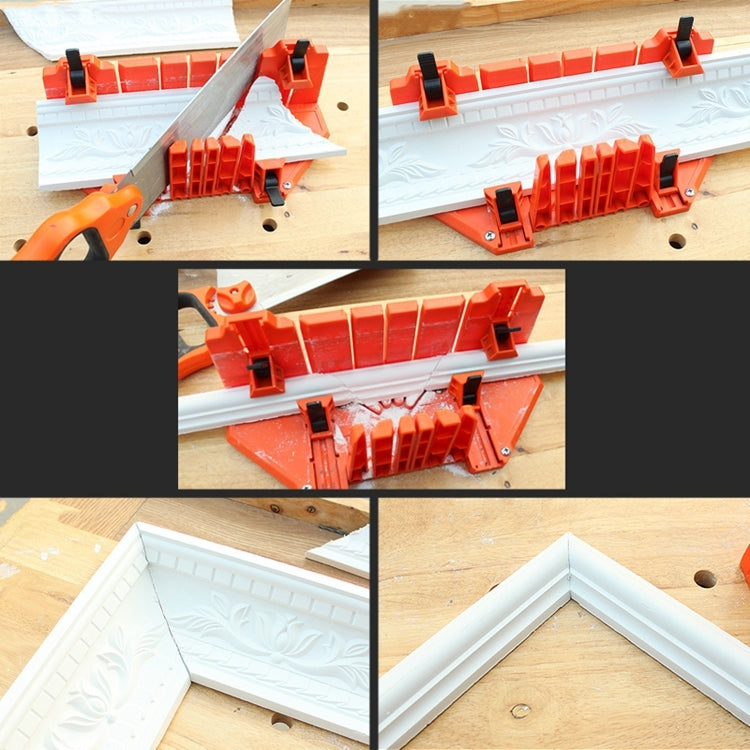 12 นิ้วตู้เลื่อยปรับองศา Multi-Function งานไม้เครื่องมือ DIY ไม้มือเลื่อยหนีบกล่อง, 12 Inch