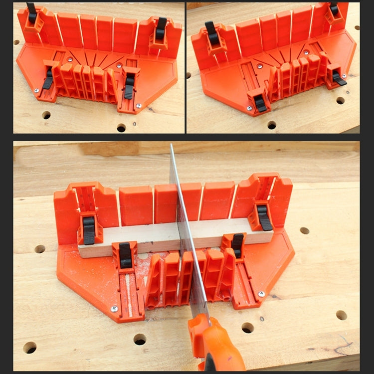 12 นิ้วตู้เลื่อยปรับองศา Multi-Function งานไม้เครื่องมือ DIY ไม้มือเลื่อยหนีบกล่อง, 12 Inch
