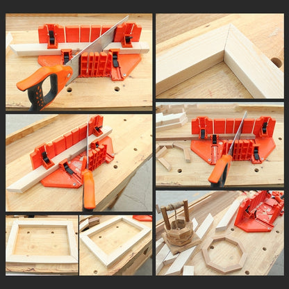 12 นิ้วตู้เลื่อยปรับองศา Multi-Function งานไม้เครื่องมือ DIY ไม้มือเลื่อยหนีบกล่อง, 12 Inch