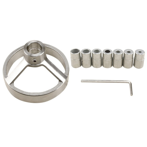 9 in 1 เจาะคู่มือแนวตั้ง JIG 5/6/7/8/9/10/ 12 มม.เจาะ Bit Hole Locator สแตนเลสไม้ JIG Kit, 9 in 1