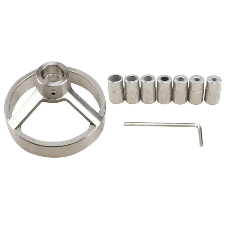 9 in 1 เจาะคู่มือแนวตั้ง JIG 5/6/7/8/9/10/ 12 มม.เจาะ Bit Hole Locator สแตนเลสไม้ JIG Kit, 9 in 1