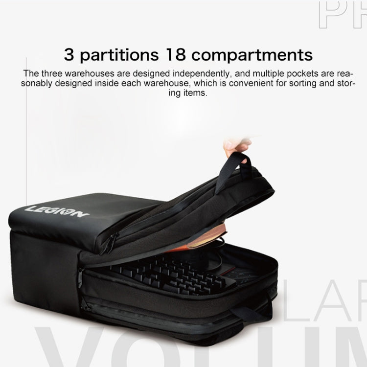 Lenovo LEGION P1 กระเป๋าสะพายหลังมัลติฟังก์ชั่นสำหรับแล็ปท็อป 17.3 นิ้ว / Y7000 / Y7000P / Y9000K, P1 for 17.3 inch Laptop